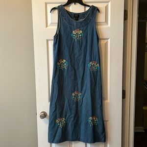 Vintage Agan Collection Denim Maxi Dress